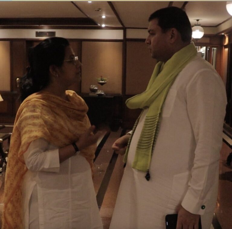 Sundeep Bhutoria with Dona Ganguly at the Bengal annual meeting