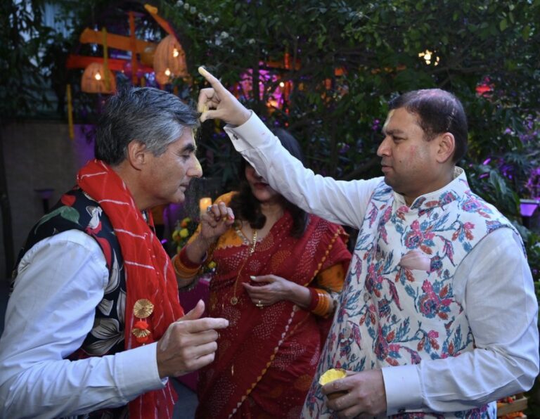 Sundeep Bhutoria with Juan Angulo, Ambassador of Chile to India