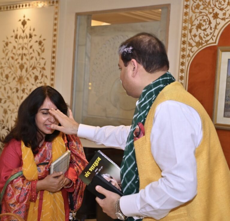 Sundeep Bhutoria with journalist Prerna Sahni