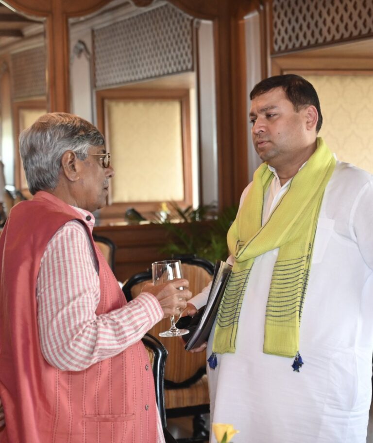 Sundeep Bhutoria with Soumitra Mitra at the lunch post the Bengal annual meeting