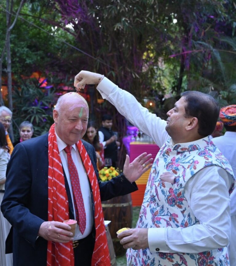 Sundeep Bhutoria with Freddy Svane, Ambassador of Denmark to India