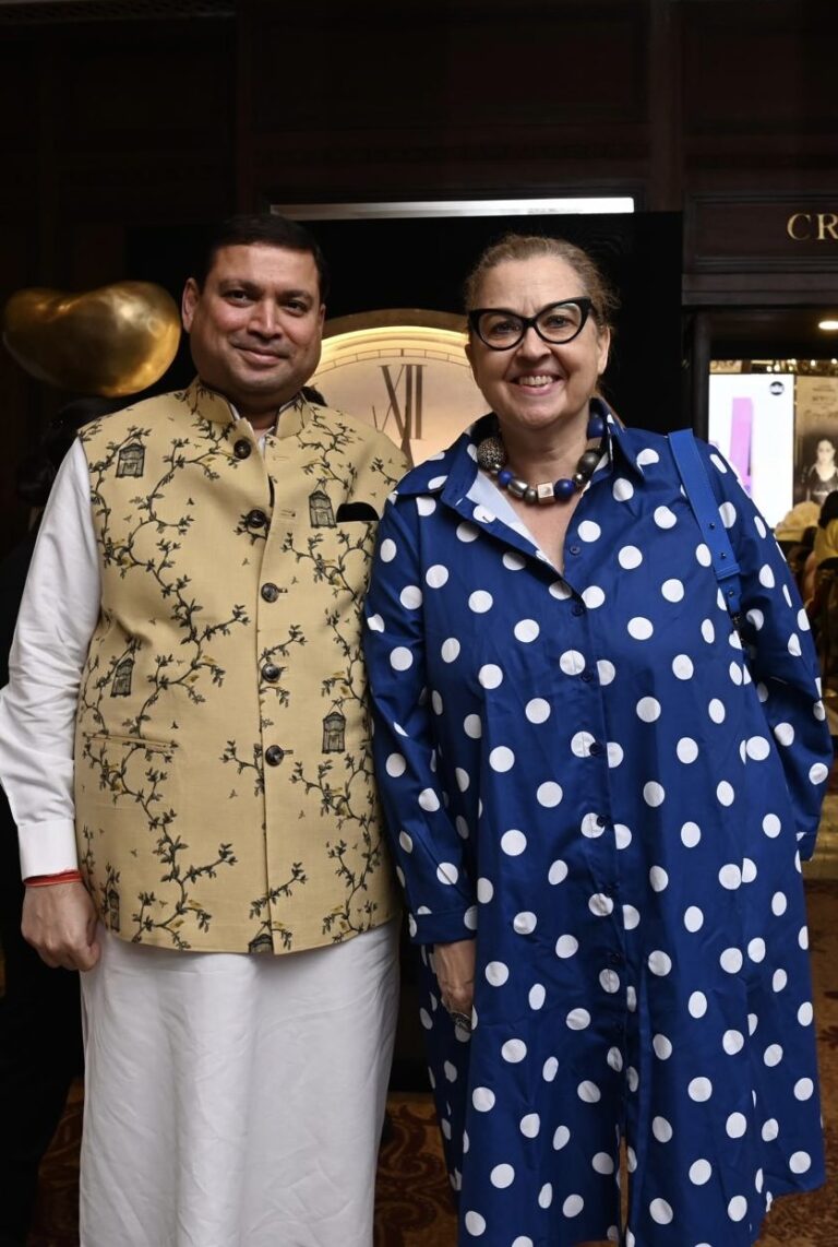 Sundeep Bhutoria with Barbara Voss, consul general of Germany in Kolkata at the LSG event in Taj Bengal