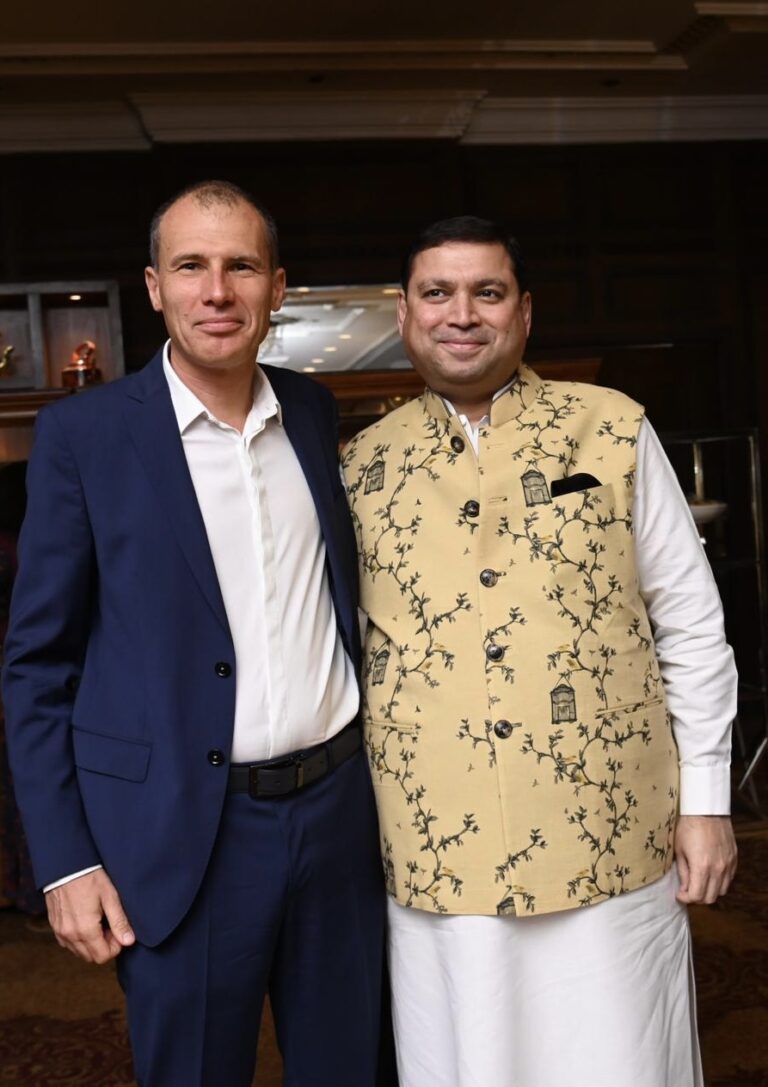 Sundeep Bhutoria with Alexey Idamkin, consul general of Russia in Kolkata at the LSG event in Taj Bengal