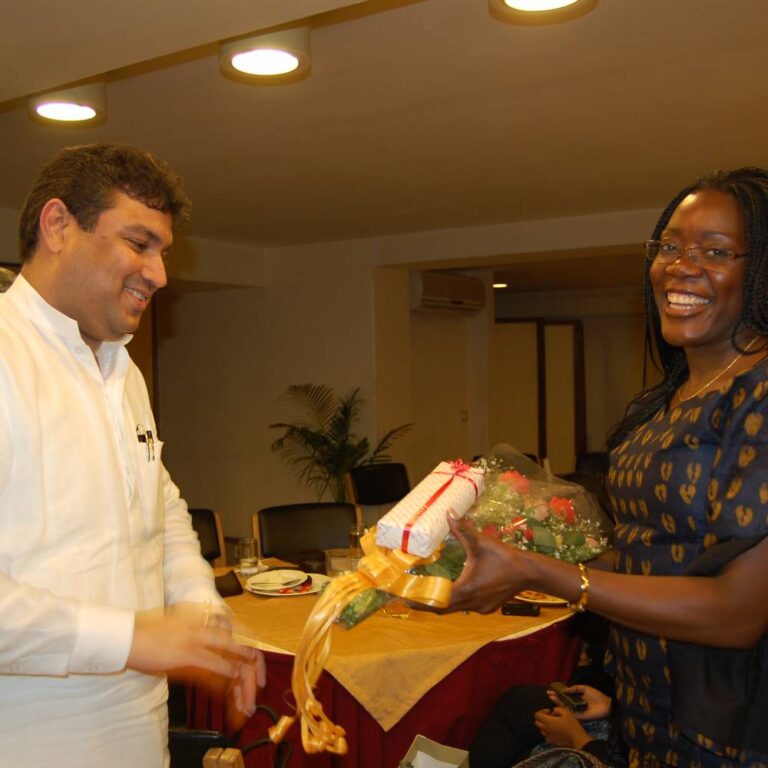 Sundeep Bhutoria welcoming Mrs Shija Williams in Kolkata