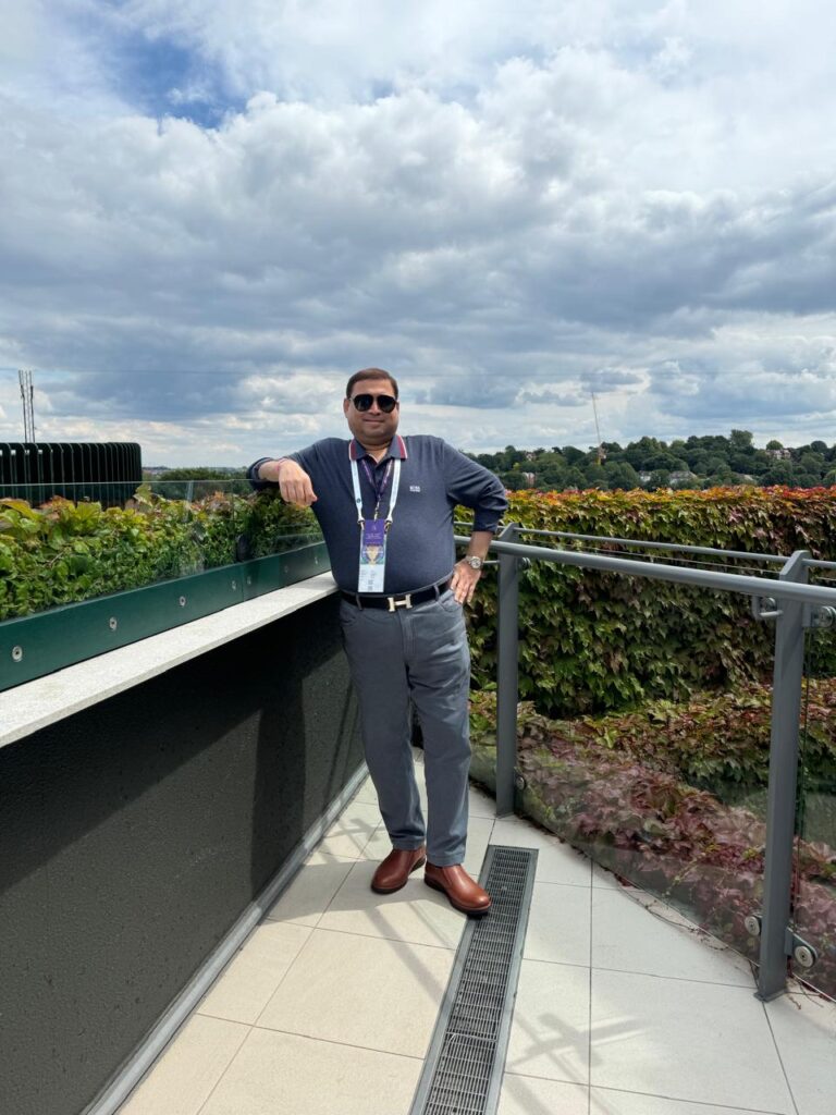 Sundeep Bhutoria at the Wimbledon Men’s Final 2024 in London