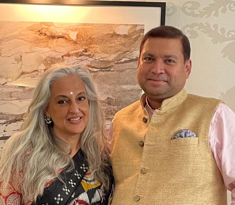 Sundeep Bhutoria with Seema Anand at the Taj 51 Buckingham Gate, London