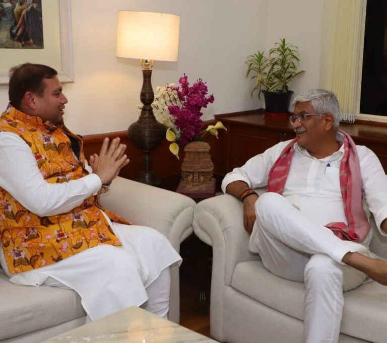 Sundeep Bhutoria with Gajendra Singh Shekhawat, Hon’ble Culture Minister, Government of India in New Delhi