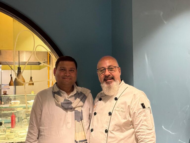 Sundeep Bhutoria with chef Ammar Molki at the Taj Bengal Kolkata