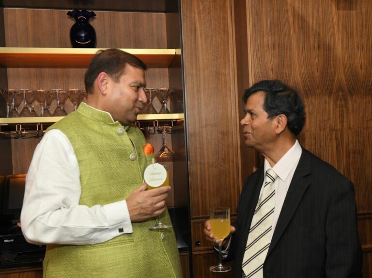 Sundeep Bhutoria with Amit Roy