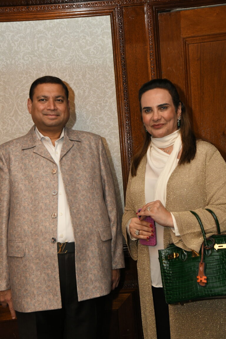 Sundeep Bhutoria with Nadia Ibrahim