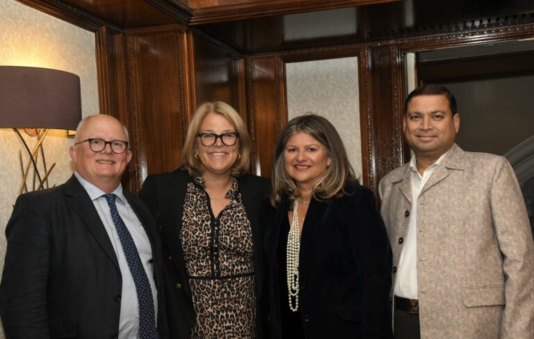 Sundeep Bhutoria with (L-R) barrister Simon Walker, Sarah Walker and Karen