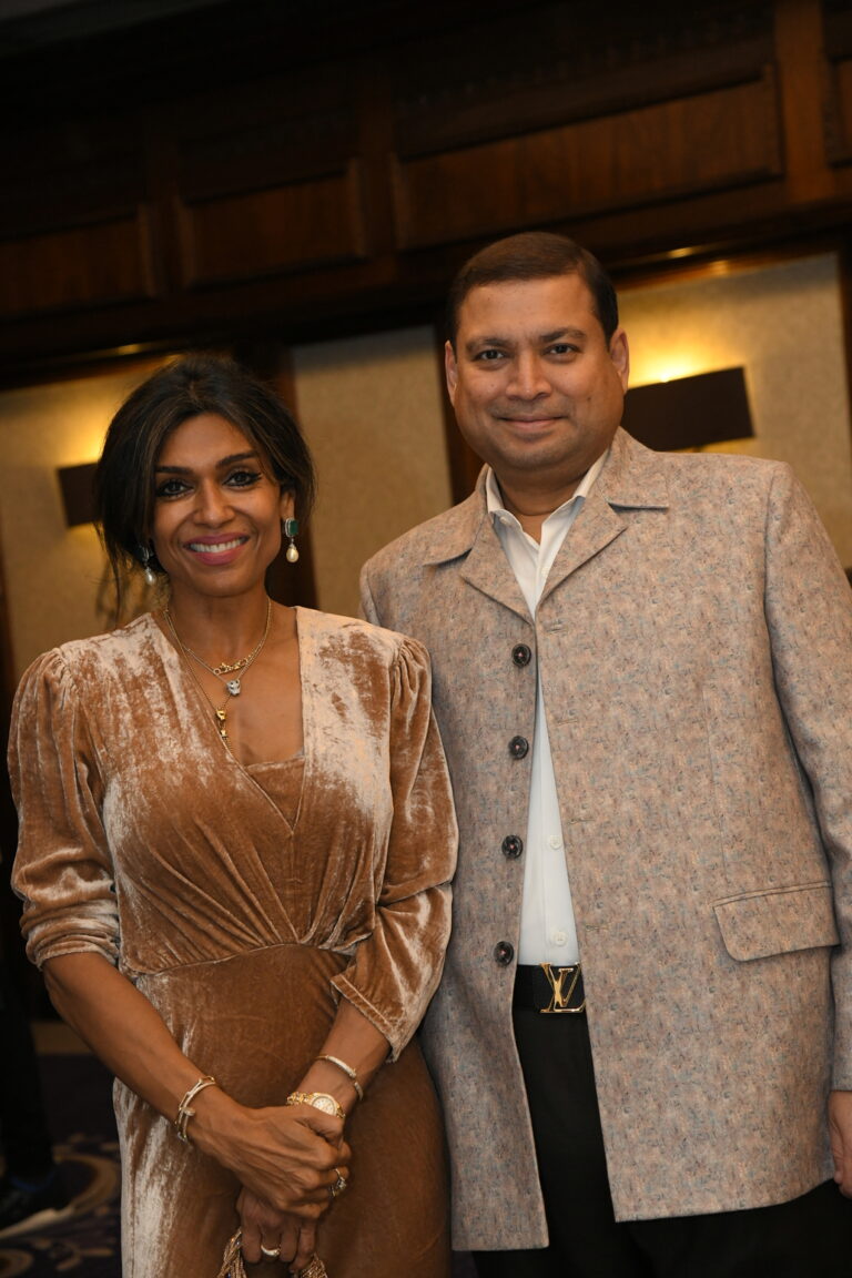 Sundeep Bhutoria with Lubna Hussain