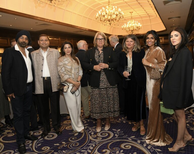 Sundeep Bhutoria with Tejan Chawla, Babina Chawla, Sarah Walker, Karen, Lubna Hussain and Shailee