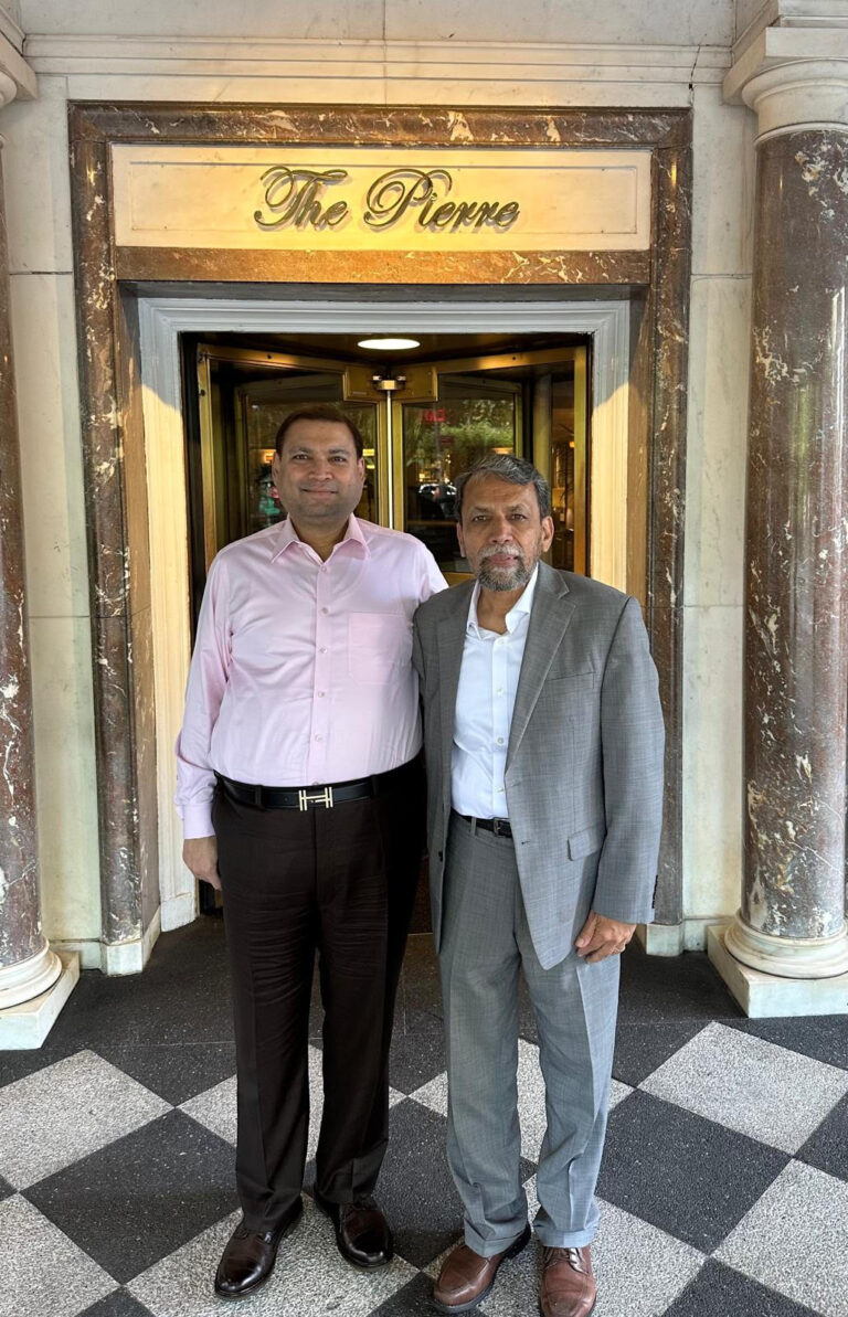 Sundeep Bhutoria with Jagdish Sewhani, one of the founding members of BJP USA