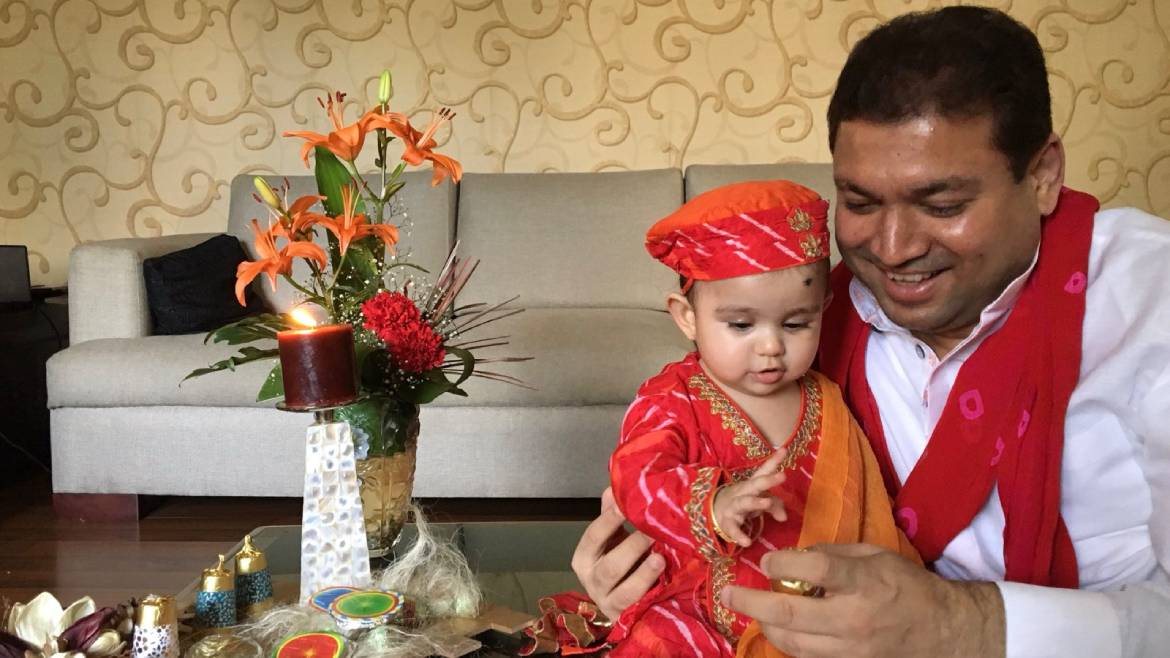 First Diwali with Aavya M Bhutoria