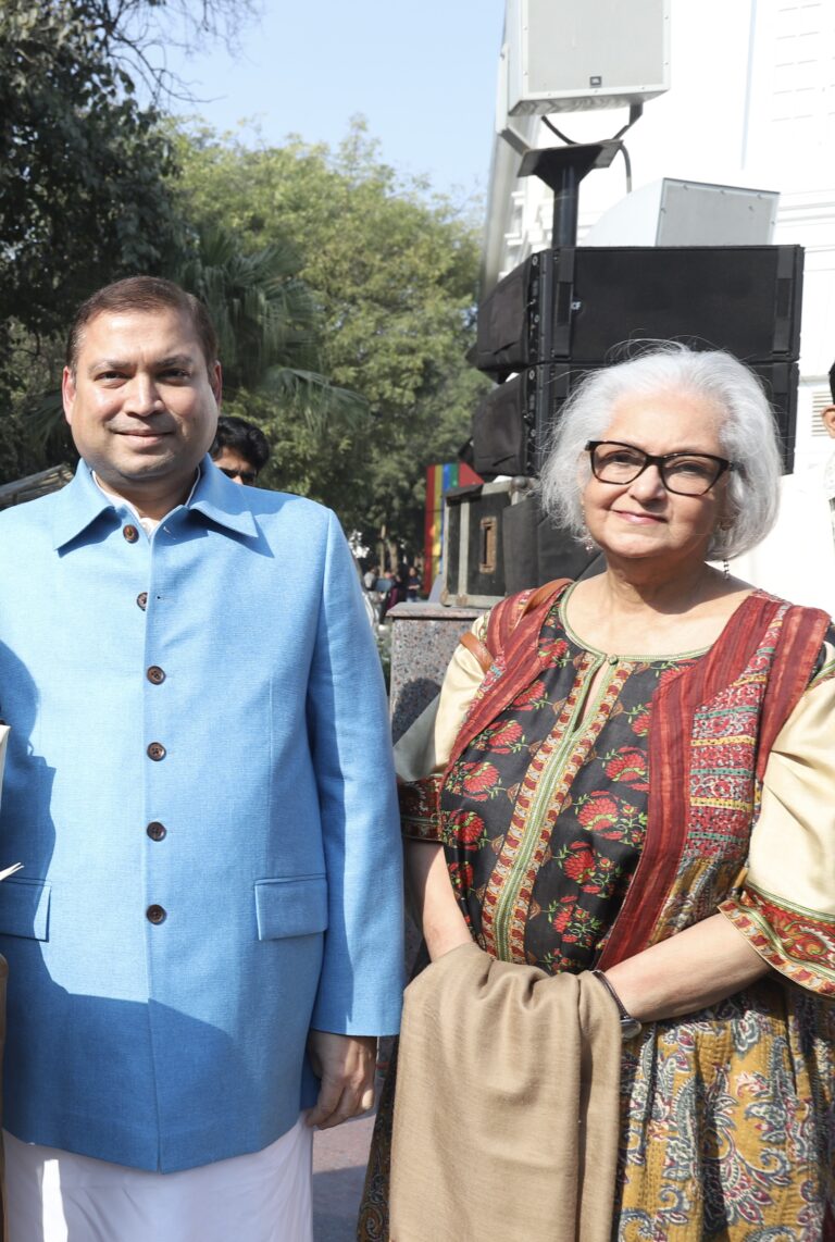 Sundeep Bhutoria with Namita Gokhale