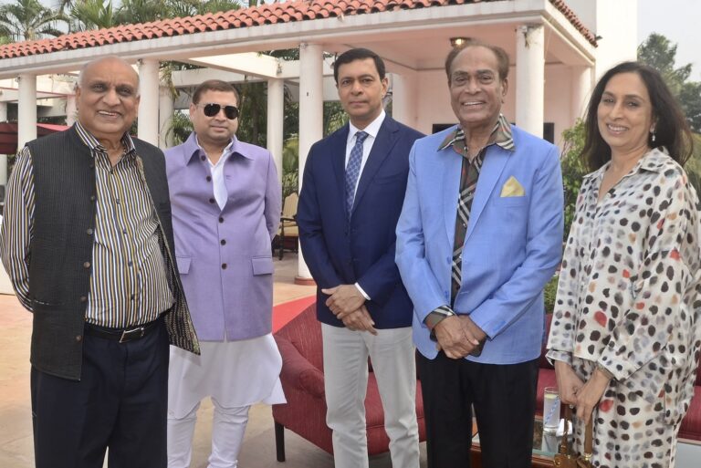 Sundeep Bhutoria with HM Bangur, Mr Agarwal, Dr Pronab Dasgupta and Manju Bangur