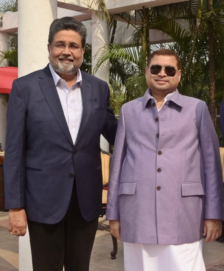 Sundeep Bhutoria with Harshavardhan Neotia