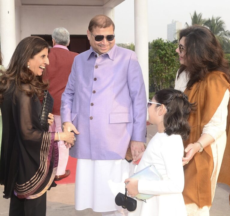 Sundeep Bhutoria with Kiran Uttam Ghosha along with Manjari Bhutoria and Aavya M Bhutoria