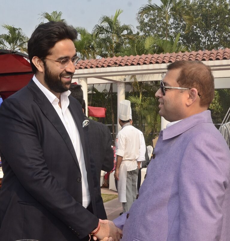 Sundeep Bhutoria with Parthiv Neotia