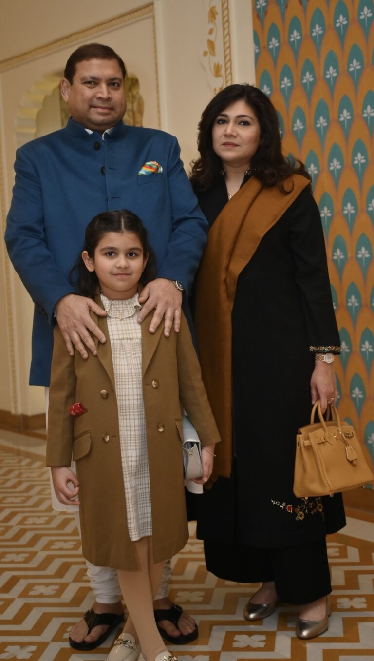 Sundeep Bhutoria with Aavya M Bhutoria and Manjari Bhutoria