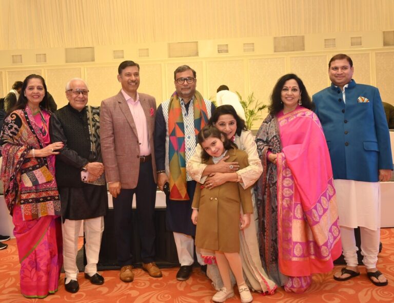 Sundeep Bhutoria with Ajay Khanna, Saurabh Kakkar, Anant Vijay, Kavita Seth, Aavya M Bhutoria, Vandana Anant