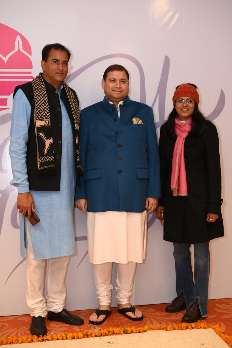 Sundeep Bhutoria with Arvind Chotiya and Richa Shukla