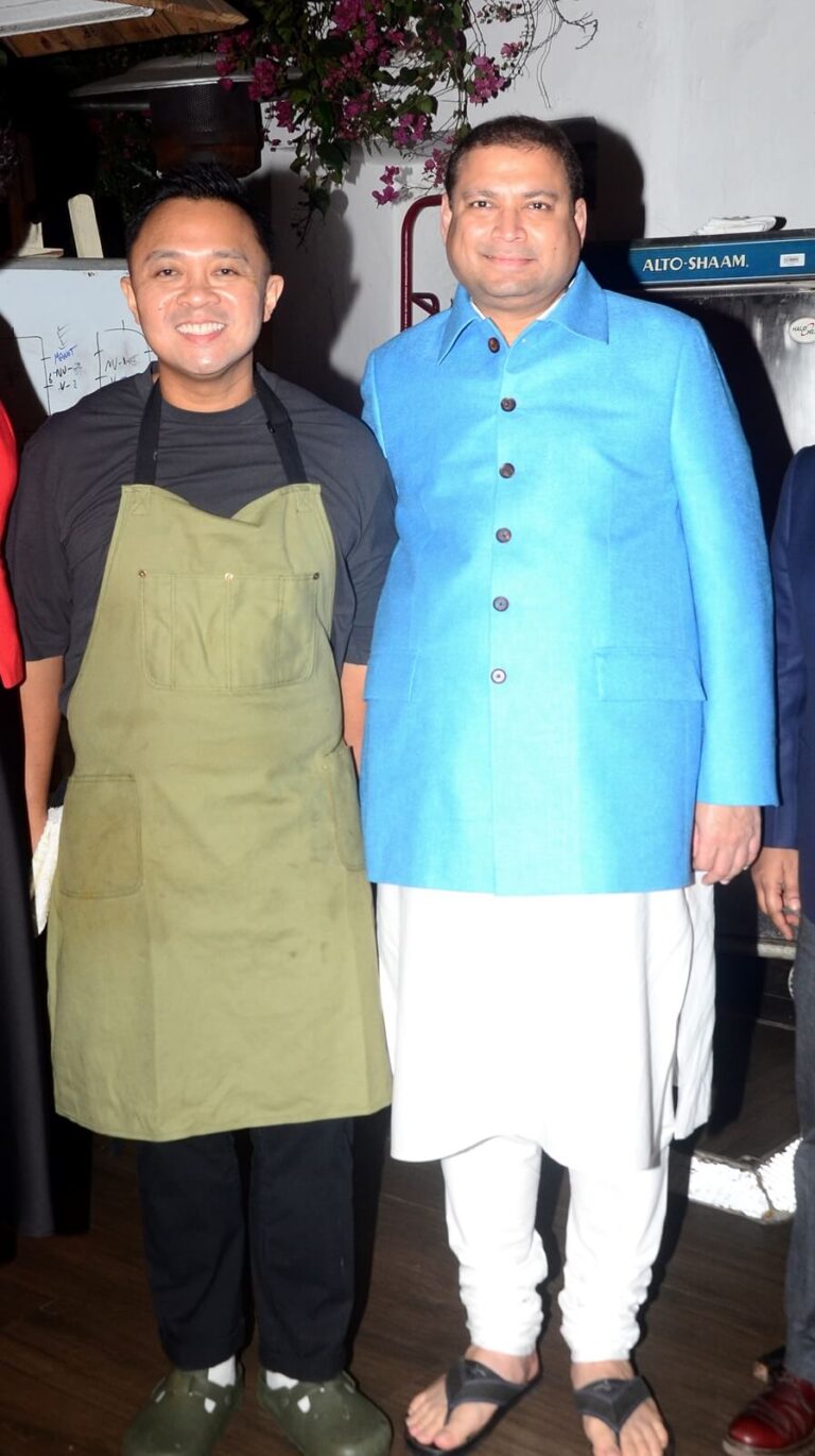 Sundeep Bhutoria with Chef Erik Idos