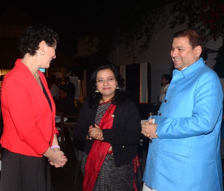 Sundeep Bhutoria with Kathy Giles Diaz, Consul General of USA in Kolkata and Dona Ganguly