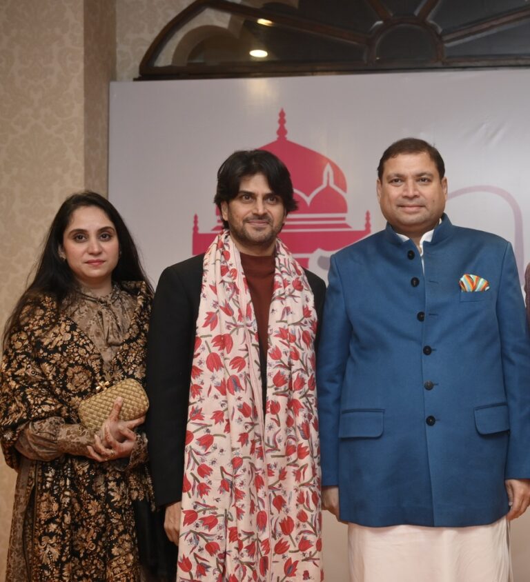 Sundeep Bhutoria with Madiha and Naved Saidi