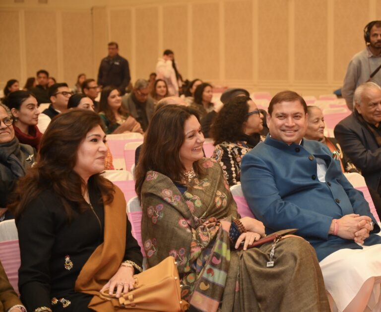 Sundeep Bhutoria with Manjari Bhutoria, Priyanka Chaturvedi