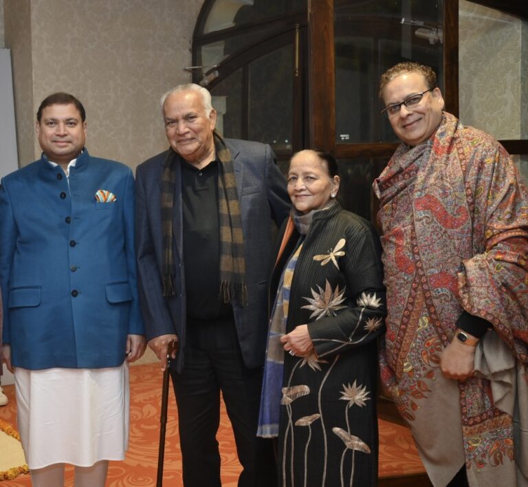 Sundeep Bhutoria with Navratan Kothari, Anila Kothari and Chandra Surana