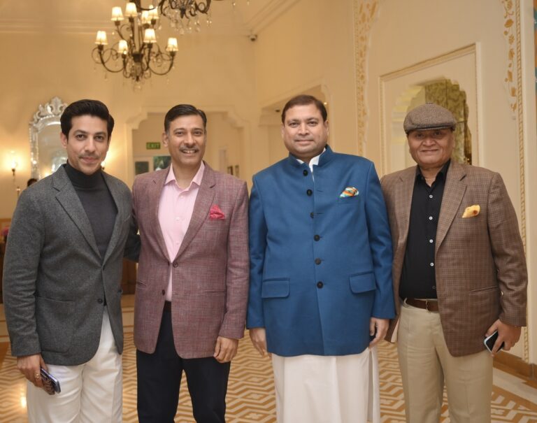 Sundeep Bhutoria with Rishee Miglani, Saurabh Kakkar and Rupendra Periwal