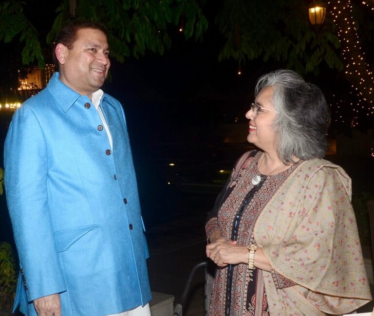 Sundeep Bhutoria with Shireen Moghe