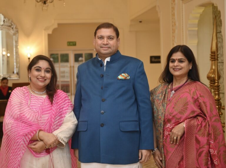 Sundeep Bhutoria with Sushma Sethia and Preeti Mehta