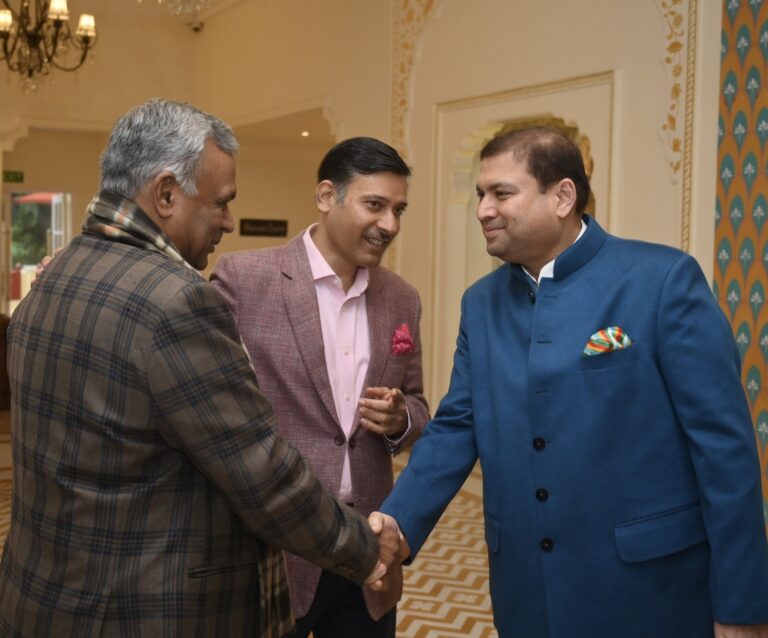 Sundeep Bhutoria with Umesh Bhandari and Saurabh Kakkar