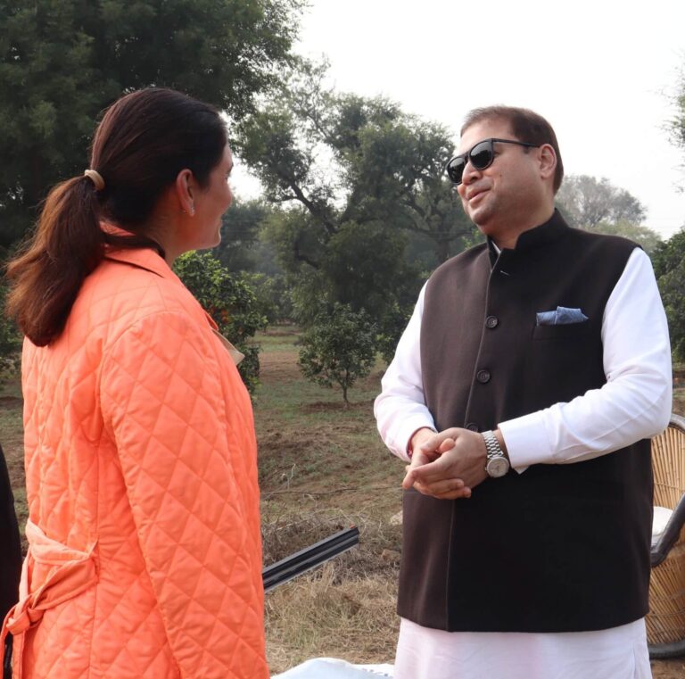 Sundeep Bhutoria with Olympian Shagun Chowdhary