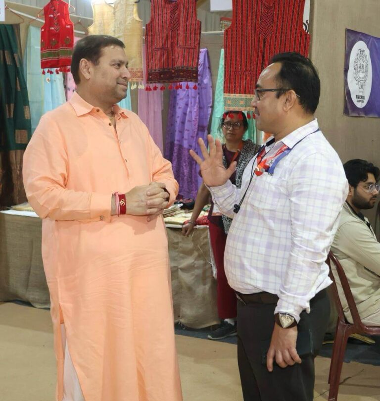 Sundeep Bhutoria with Dr Prashanna Gogoi, the director of the North East Zone Cultural Centre (NEZCC), Ministry of Culture, Govt of India
