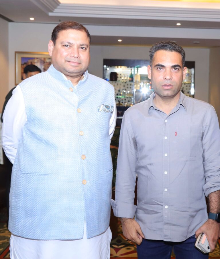 Sundeep Bhutoria with Laxmikant Bhardwaj (state secretary BJP)