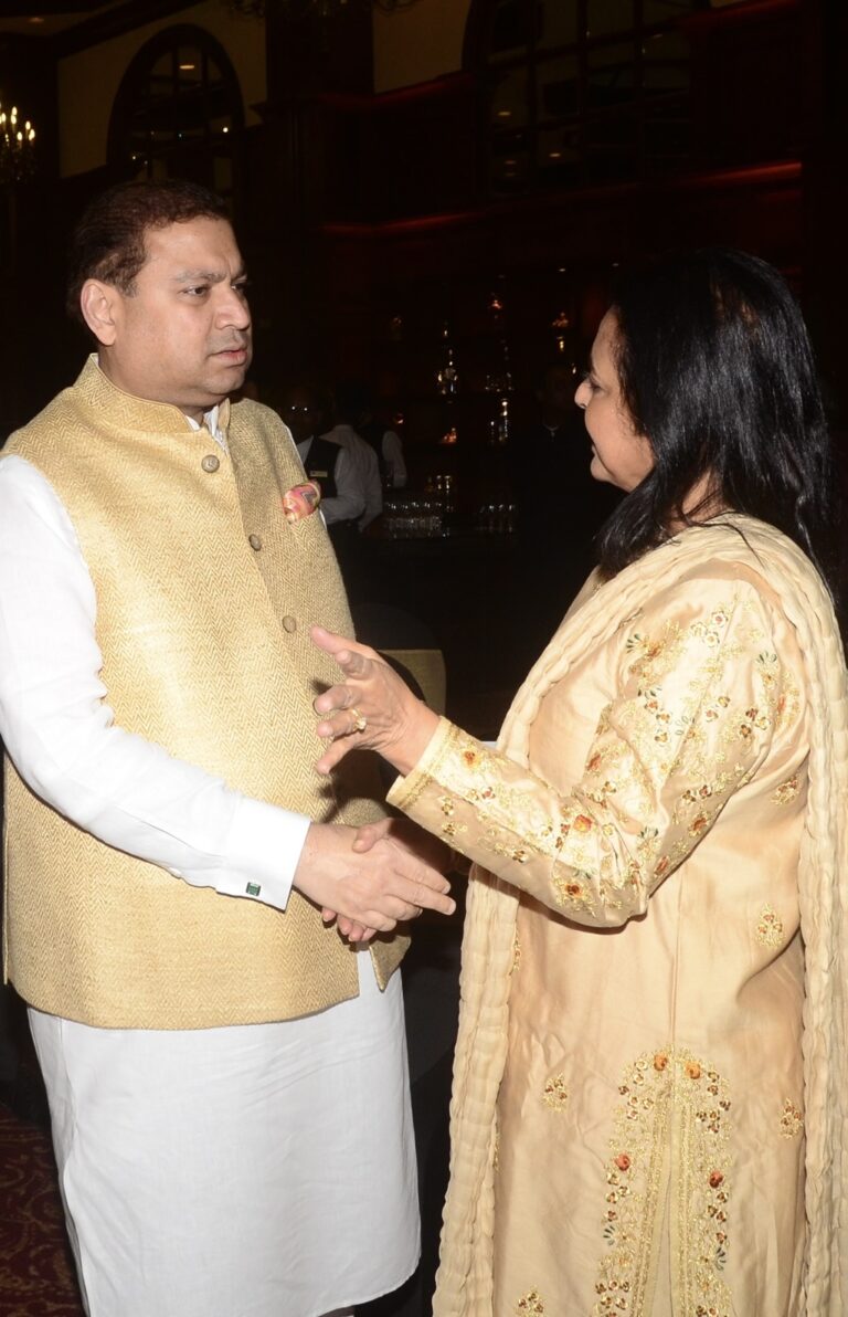 Sundeep Bhutoria with curator Gouri Basu
