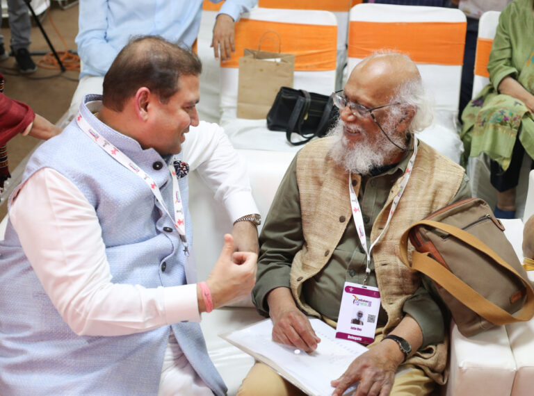 Sundeep Bhutoria with artist Jatin Das