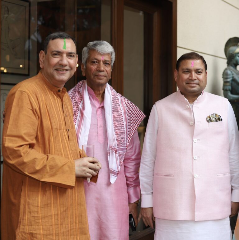 Sundeep Bhutoria with Amitabh Adhar, Srinjoy Chowdhury and a friend