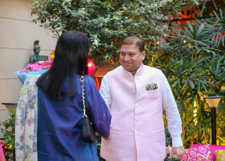 Sundeep Bhutoria with Marje Luup Ambassador of Estonia to India