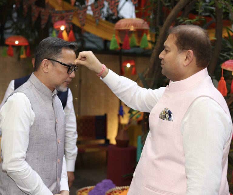 Sundeep Bhutoria with Josel Francisco IGNACIO, Ambassador of the Republic of the Philippines to India