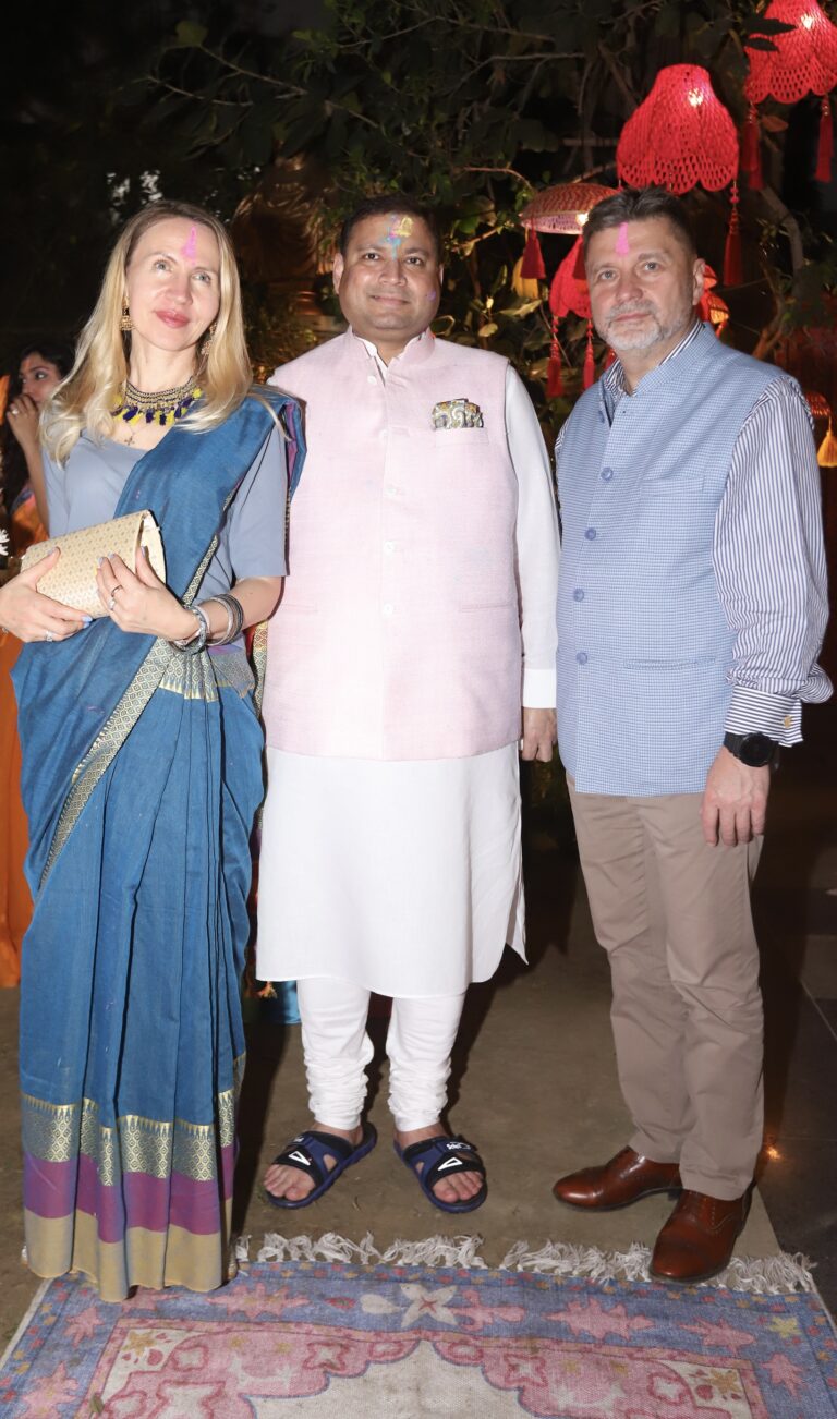 Sundeep Bhutoria with Oleksandr Polishchuk, Ambassador of Ukraine to India