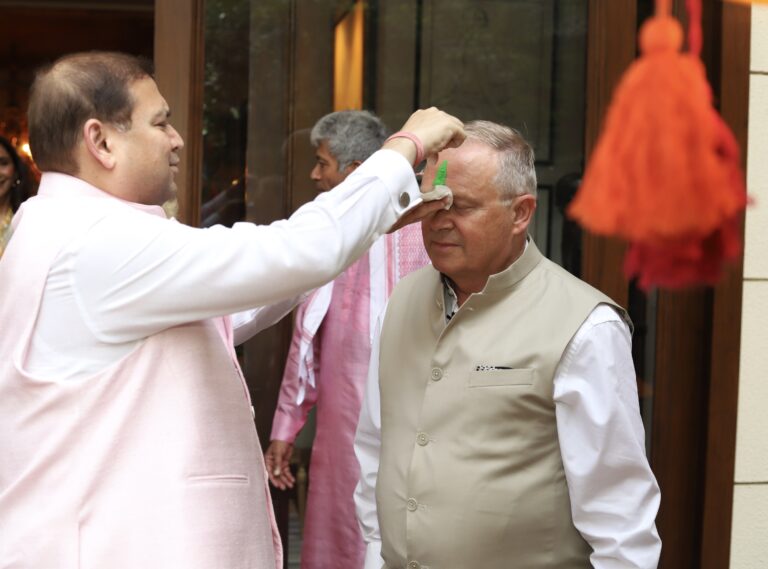 Sundeep Bhutoria with Benedikt Hoskuldsson Ambassador of Iceland to India