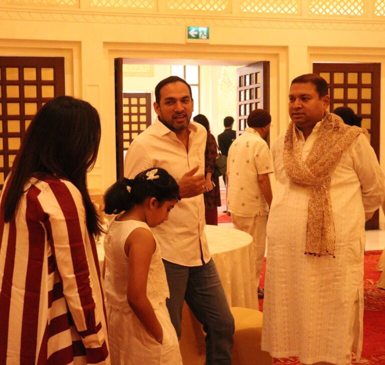 Sundeep Bhutoria with Khushboo Singhvi, Harsh Singhvi and Aradhana Singhvi
