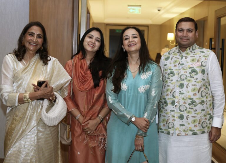 Sundeep Bhutoria with L-R; Neelima Dalmia Adhar, Radhika Agrawal and Deepika Agrahari