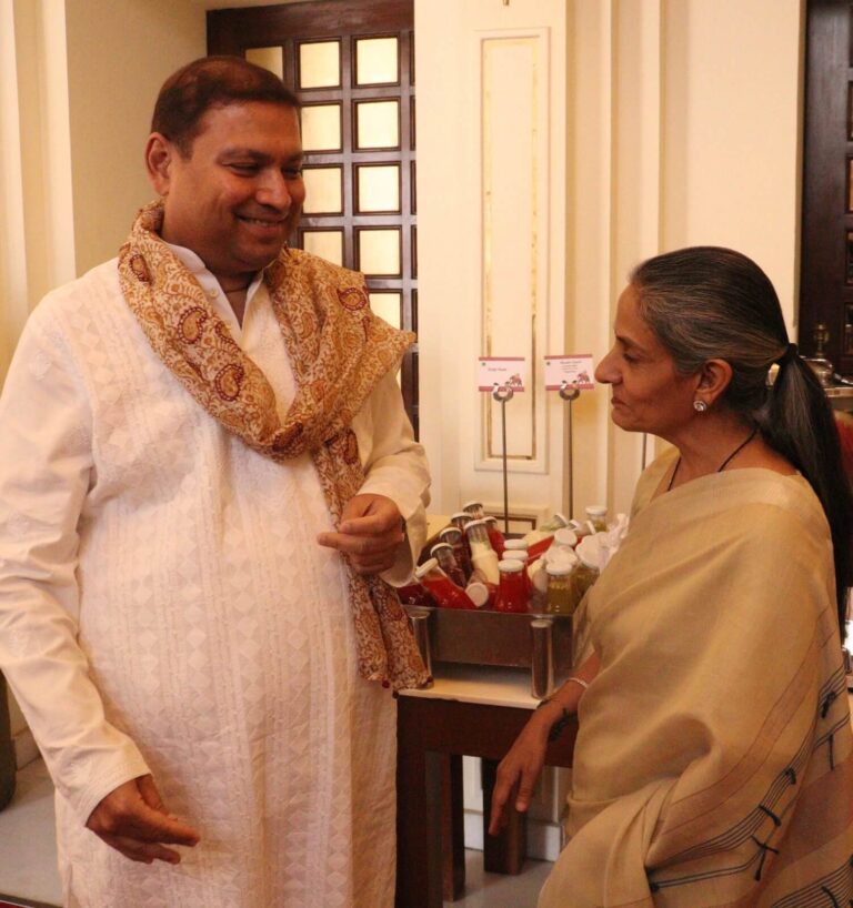 Sundeep Bhutoria with Mita Kapur