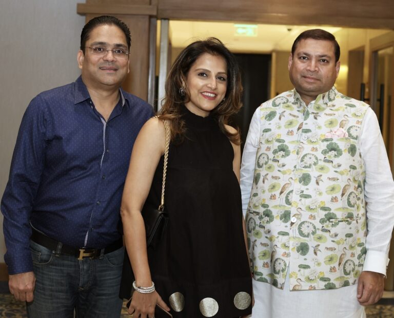 Sundeep Bhutoria with Richa and Nirmal Bafna